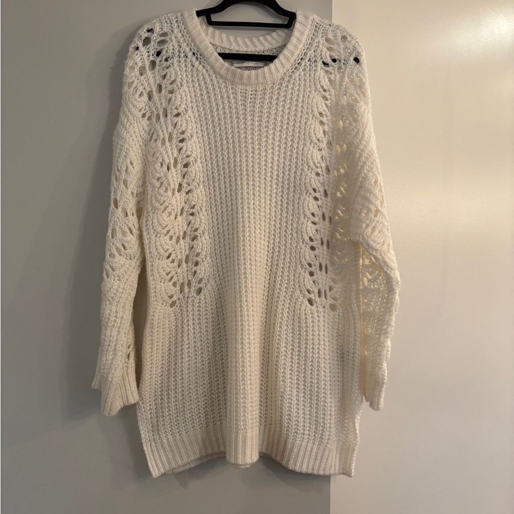 Anthropologie Ivory Knit Sweater - Picture 2 of 3